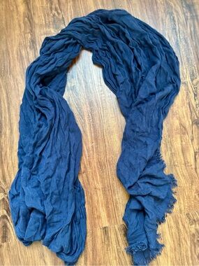 J. Crew Navy Lightweight Scarf